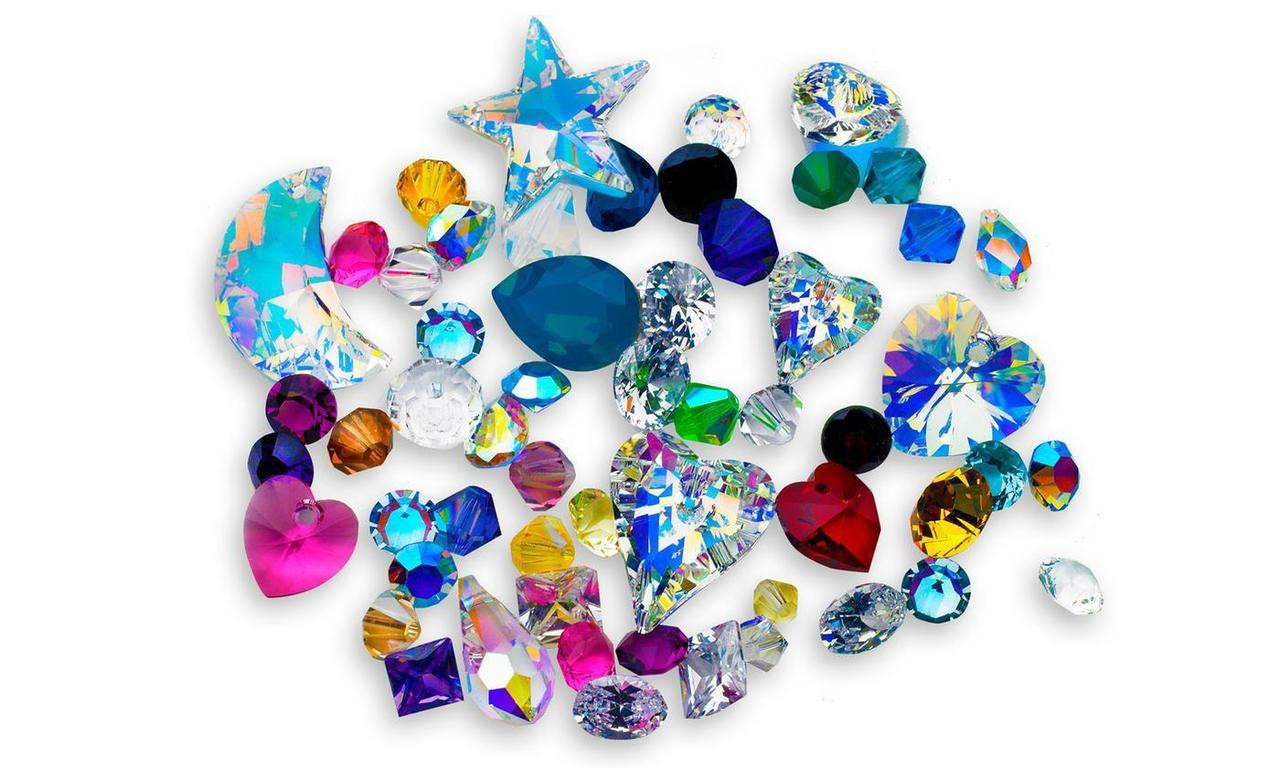 50 pieces Swarovski Crystal Stones Lot mixed 18 pp 15 mm 1st Quality