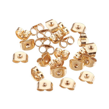  Butterfly Clutch Earring Backs, 100pcs  Gold overlay MADE IN USA.