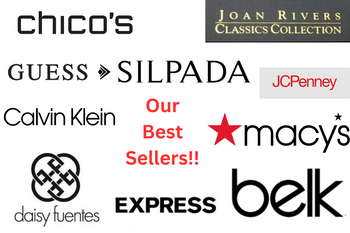 200 pcs Name Brand & Designer  Jewelry- 100 % WILL BE  Joan Rivers ,Macy's, Express, Chico, Clavin Klein, Daisy Fuentes , JC Penny, Belk & Silpada   Only