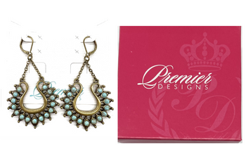 Boxed Premier Earrings -  Antique Gold finish