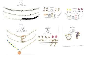 25 pcs  Ivory Ella  Necklaces, bracelets & Earrings- Assorted styles 