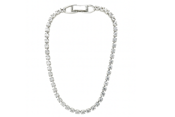 Tennis Bracelet made with Swarovski Elements- Silver Overlay