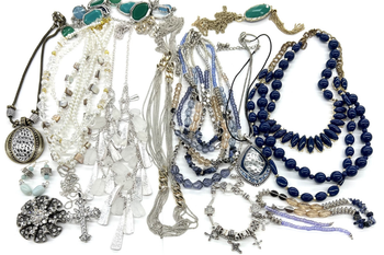 50 lbs JEWELRY LOT  for Crafting or Repair  some broken some not  - Only these items shown in picture 