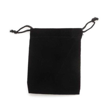 50 pieces  Black Velvet Drawstring Pouches  3' L x 2.5' W   Great quality 