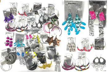 100 Pair Statement  Earrings - Lightweight - Only .69 cents a pair 