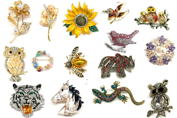 25  Brooches Gorgeous !! Over 100 Different Styles 