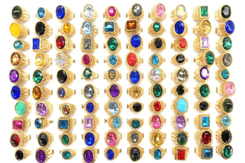 50 pcs  Unisex Rings- Gold Overlay