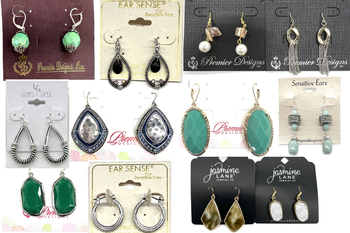 400  Pair  Earrings -50 different styles-Only .85 cents
