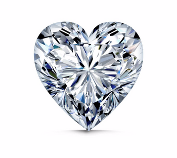 Cubic Zirconia  7 mm- grade AAA quality loose- Heart cut  stone