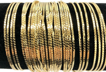 Herringbone Bracelets 14 kt Gold Plated - 7 1/4 inch