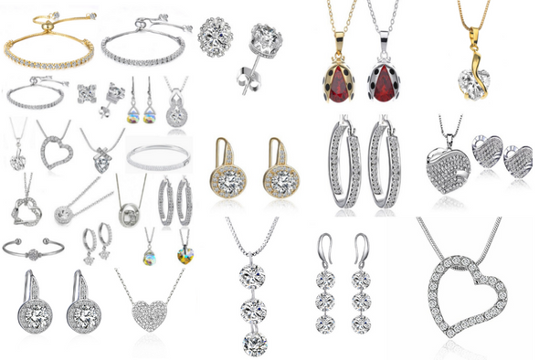 100 pc Swarovski Elements Jewelry Necklaces, Bracelets & Earrings