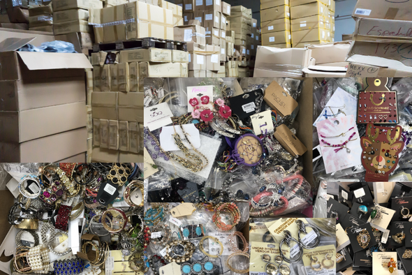 1,000 pcs Jewelry Wholesale Liquidation Lots -100's and 100's of different styles-ONLY .80 Cents each