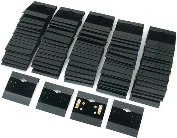Hanging Earring Card - Black Velour-Flocked  2x2 (100-Pcs)