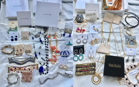  25 piece Designer + Name Brand Jewelry Sample Lots