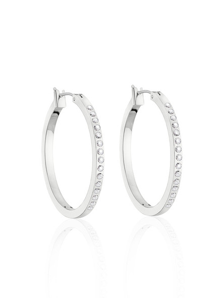 Outside Hoop Earrings made with Swarovski elements Outside Hoop Earrings made with Swarovski elements