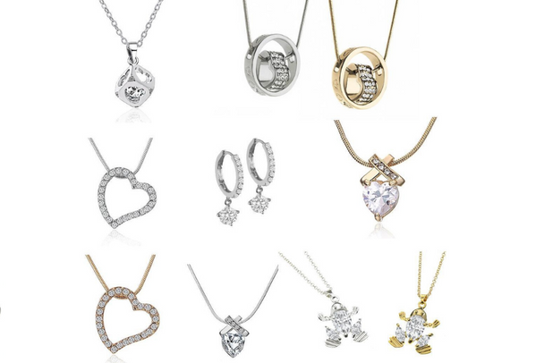  25 Swarovski Crystal Necklaces w Beautiful Gift Box- LOTS STYLES