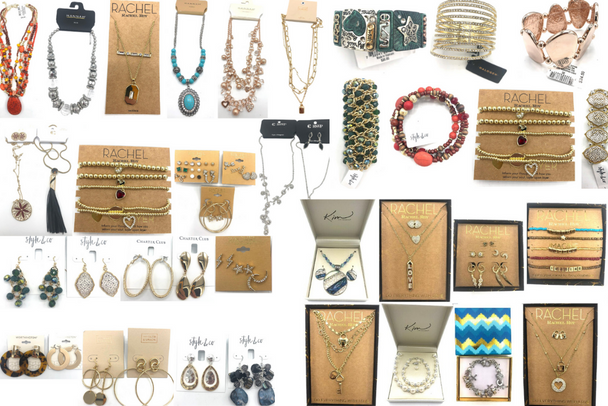 100 pcs of  50 Different Designer & Brand Names of Jewelry