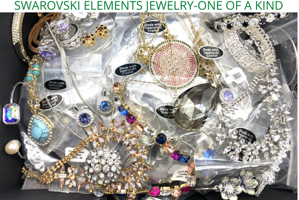 100 pc Swarovski Elements Jewelry All One Of A Kind- All New Styles Necklaces, Bracelets, Earrings & Rings!!