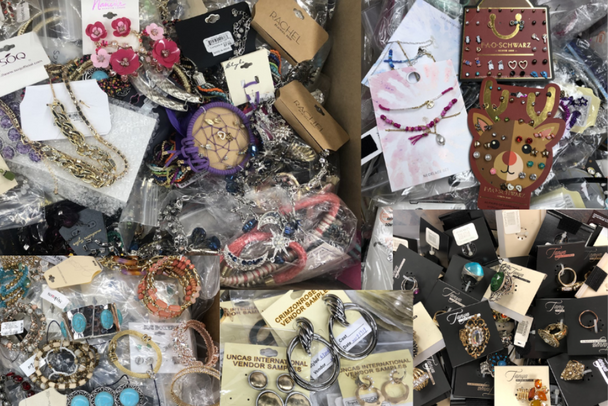 500 pcs  Jewelry Wholesale Liquidation Lots -Every case is different -No two boxes are the same!!-ONLY ..92 Cents each