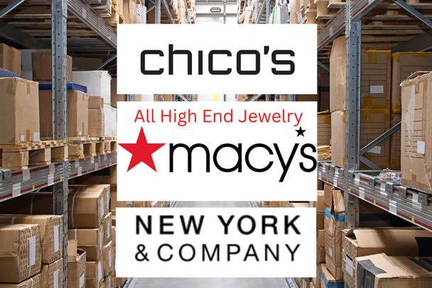 100 pcs  High end Jewelry- Macy's, Chico's , New York & CO -Necklaces & Bracelets Only 