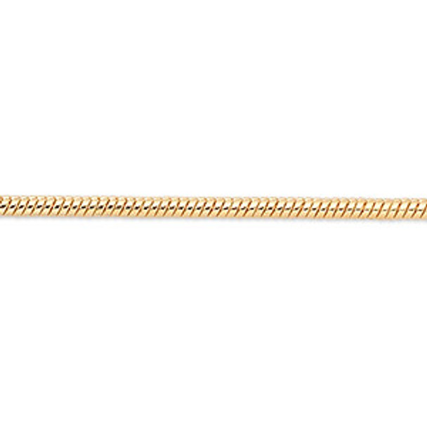 Snake Chain Gold Overlay  24 inch -1.2 mm  MADE IN USA