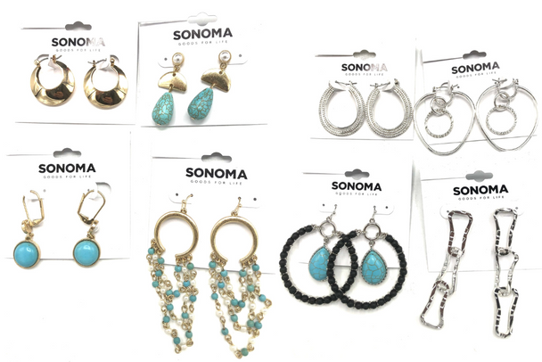 50 Pair Sonoma Earrings Over 100 different Styles