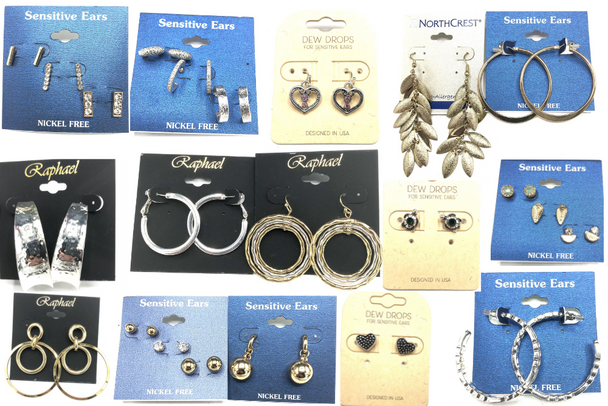 100  Pair Closeout Earrings -50 different styles-Only .99 cents