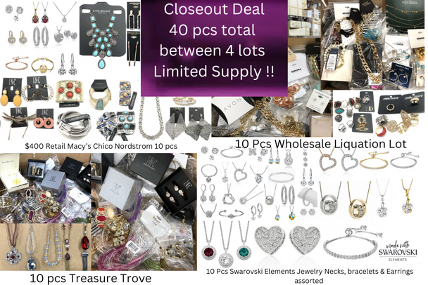  Closeout Deal- 40  pcs Between 4 lots - Limited Lots at this Price !!   