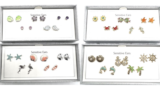 25 pcs  Sea Life Jewelry-Necklaces & Earrings  Boxed -Assorted styles - Pre priced $20.00 each