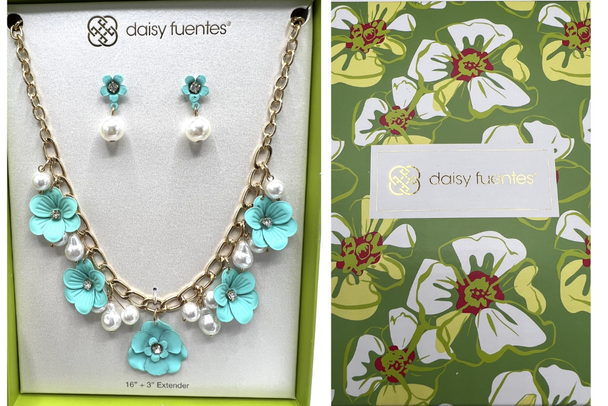 Daisy Fuentes  Necklace & Earring Set- Beautifully Boxed