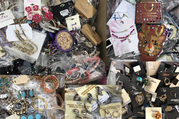 1,000 pcs  Jewelry Wholesale Liquidation Lots -Every case is different -No two boxes are the same!!-ONLY .89 Cents each