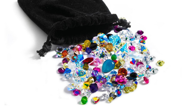 100 pieces Swarovski Crystal Stones Lot  mixed 18 pp- 15 mm 1st Quality - Mixed Colors Shapes