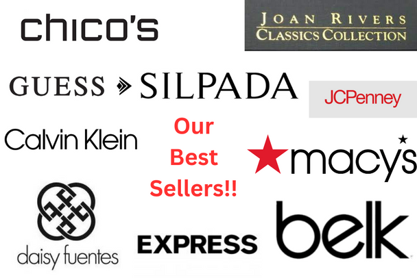 50 pcs Name Brand & Designer  Jewelry- 100 % WILL BE  Joan Rivers ,Macy's, Express, Chico, Clavin Klein, Daisy Fuentes , JC Penny, Belk & Silpada   Only