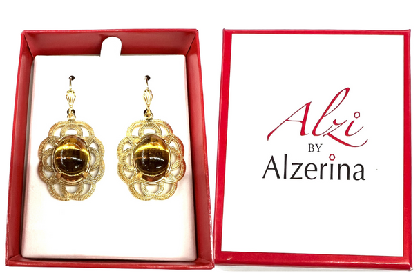 12 Magnolia Earrings  By Alzerina Jewelry - comes boxed -  Vintage -Gorgeous!!  12 Magnolia Earrings  By Alzerina Jewelry - comes boxed -  Vintage -Gorgeous!!