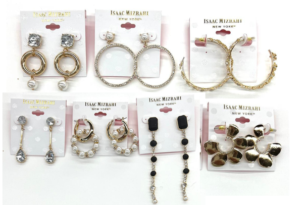 20 Pair Isaac Mizrahi Earrings -20 different styles- Limited Supply!