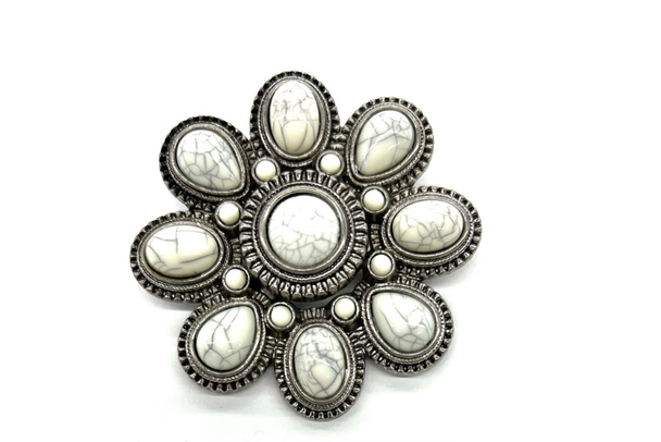 Premier Designs Large Brooch  w/  stones 