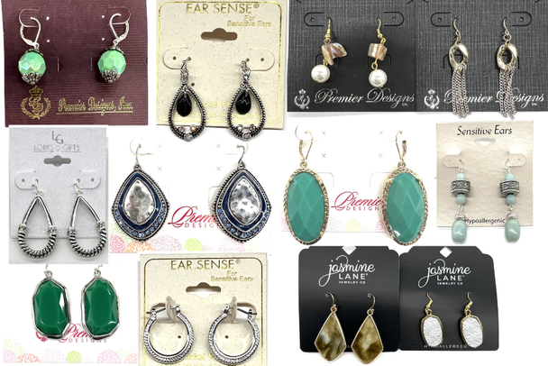 100  Pair  Earrings -50 different styles-Only .95 cents