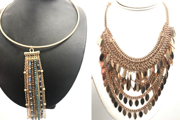 12 Boho Necklaces High End Boutique - Assorted