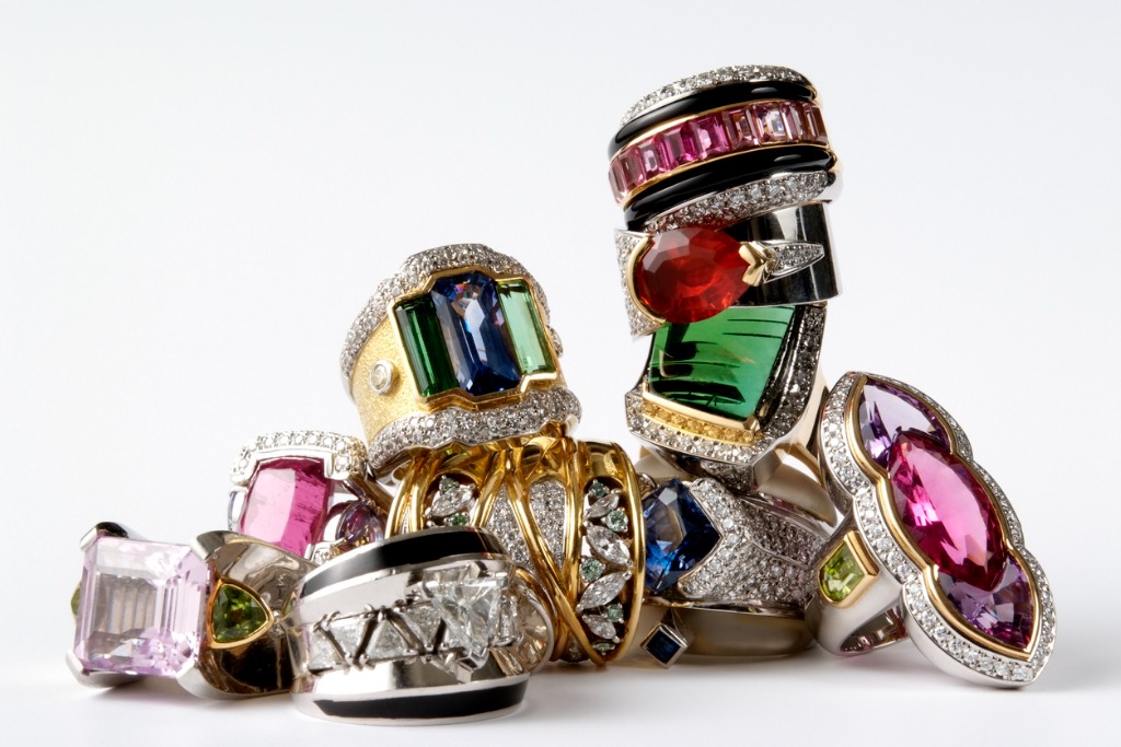 Wholesale Lot Of 12 Red Cocktail Rings – Adjustable, Chic Costume Jewelry For Parties