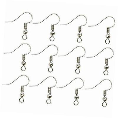 144 pcs surgical steel ball coil earring hooks fish hooks ear wire