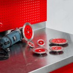 Worx+ Trix blade for cutting and beveling collection, featuring 3 inch, 5 inch, and 7 inch Worx+ Trix blade for cutting and beveling collection, featuring 3 inch, 5 inch, and 7 inch