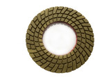 Worx+ Halo resin pad for edge work in concrete polishing. Worx+ Halo resin pad for edge work in concrete polishing.