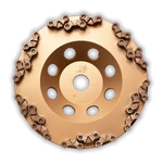 Worx+ Apex cup wheel for grinding and prepping concrete front view