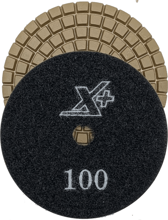 Worx+ Flex 3 for surface or burnish finished concrete polishing applications. Also great for late stage polishing and high grits. 100 grit.