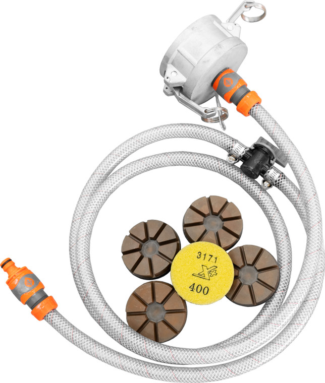 Worx+ water kit for use in wet grinding