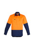 Syzmik Mens Hi Vis Closed Front L/S Shirt  ZW560