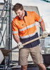Syzmik Mens Rugged Cooling Taped Hi Vis Spliced S/S Shirt ZW835