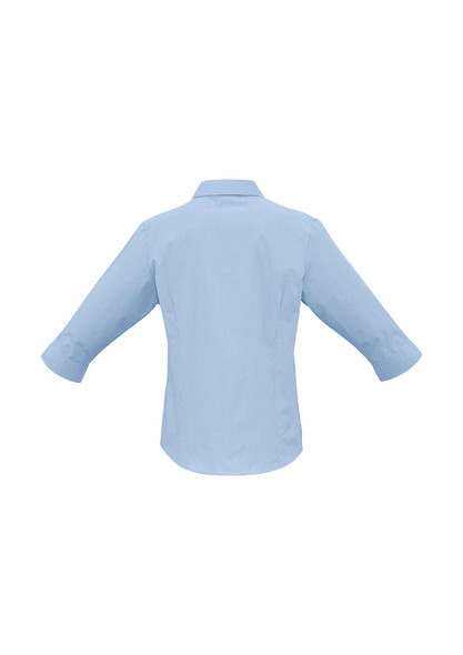 Biz Collection Ladies Micro Check 3/4 Sleeve Shirt  LB8200
