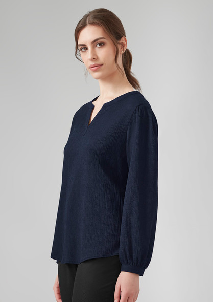 Biz Corporates Womens Ruche Long Sleeve Blouse - RU568LL