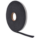 WOD PVC Medium Density Foam Tape, Black - Weatherstrip Seal Windows and Doors Sound Proof Insulation, SSMDFT